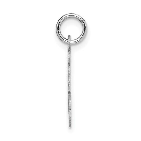 14k White Gold, Madison Collection, Medium Script Initial J Pendant - Picture 2 of 5